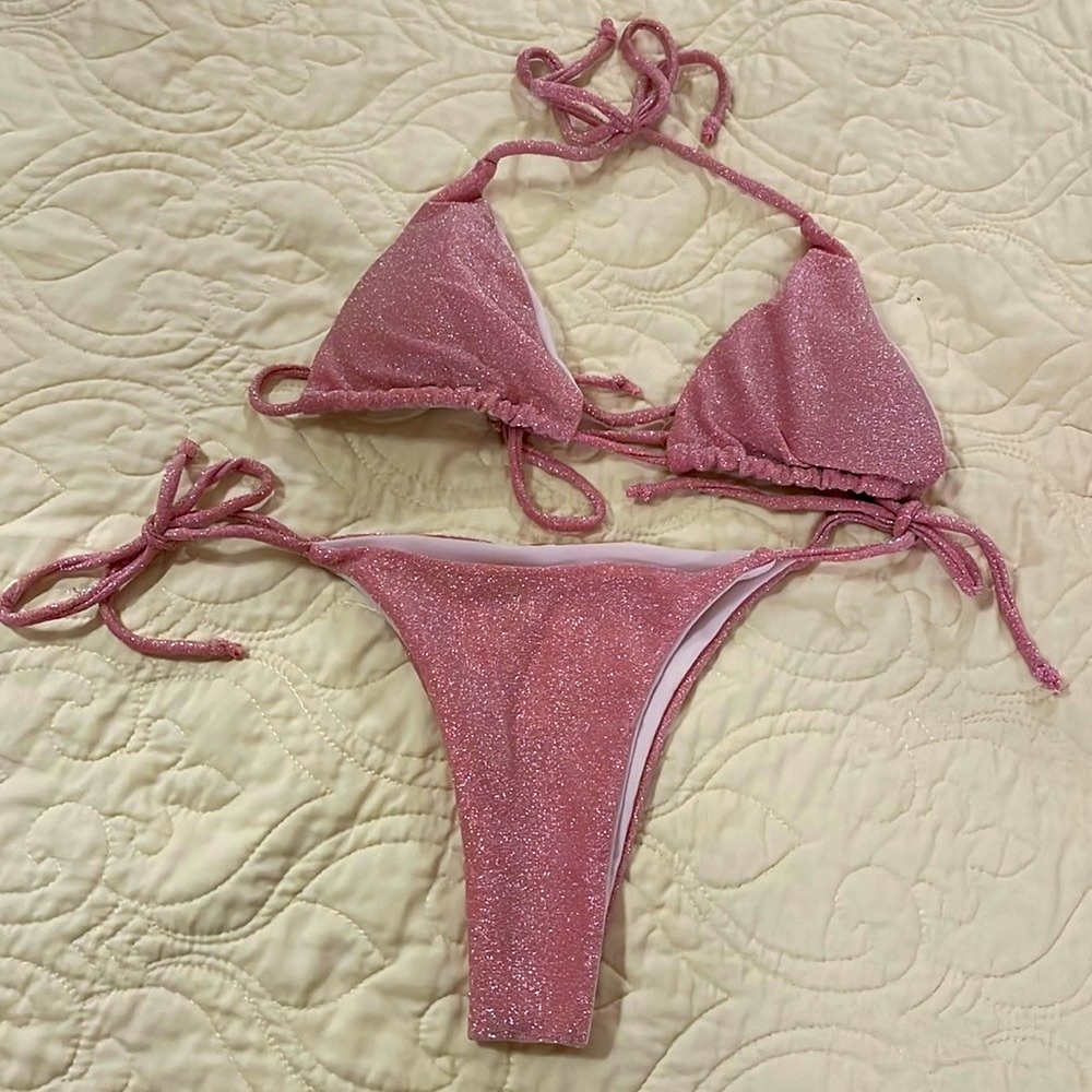 Bikini Pink glitter